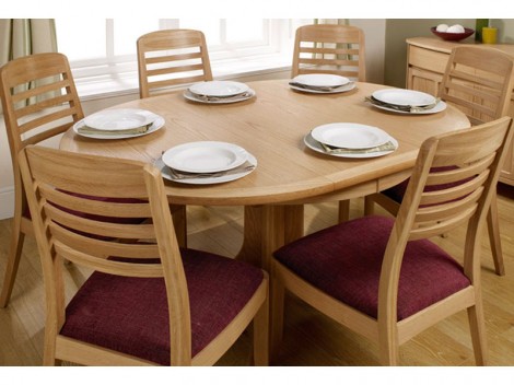 NATHAN Shades Teak or Oak range 2125 / 2165 Circular Pedestal Dining Table