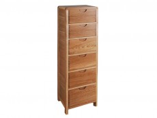 ERCOL Bosco Bedroom Range 6 drawer tall chest