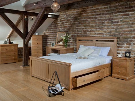 WELLS Bedford Bedroom range 2 DRAWER BEDSIDE