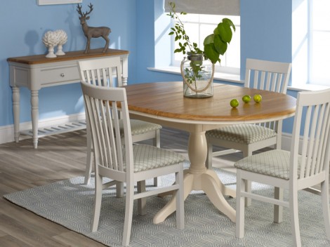 WELLS Huntingdon Dining range Round fixed top table