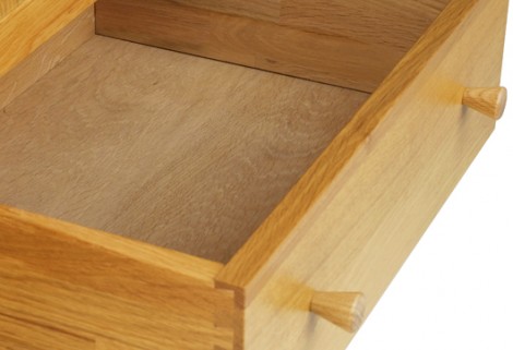 Oak Bedroom range 2 drawer wide  bedside