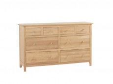 Oak Bedroom range 4 + 4 drawer chest