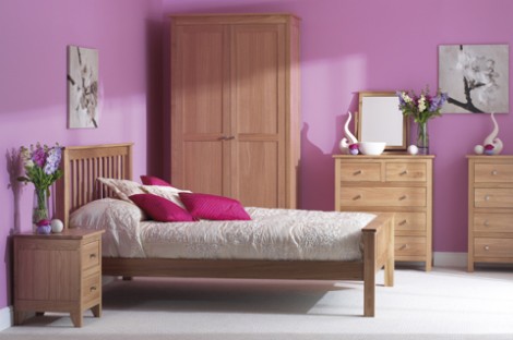 Oak Bedroom range double  wardrobe